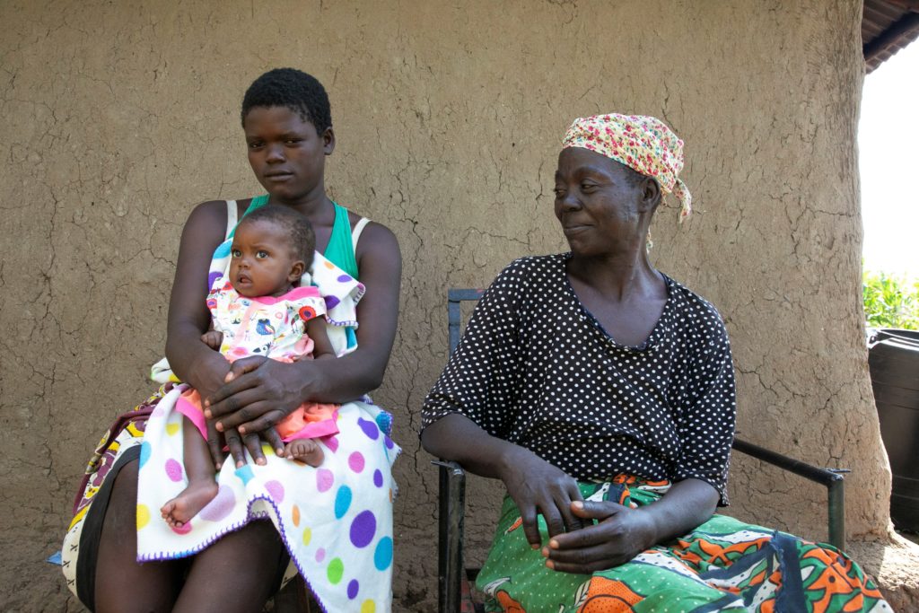 Grandma, mother, and child. Photo from AIDSFree, EGPAF