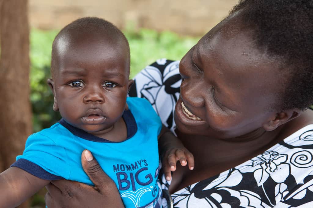 A mother and child in Uganda.